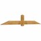 Ekena Millwork Eugene Rough Sawn Timber Gable Bracket, Western Red Cedar, 96"W x 16"H x 2"D x 6"F, 4/12 Pitch GBW096X16X0206EUG00RWR - alternate 5